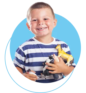 Child Holding Toys